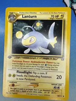 Lanturn 38/111 1st Edition Neo Genesis WOTC Pokemon Card - Image 1