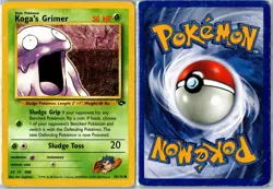Pokemon Card - Koga's Grimer Gym Challenge 78/132 2000 Common Damaged - Image 3