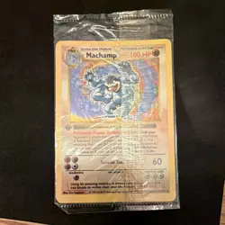 Nintendo Pokemon TCG Base Set 1st Edition SEALED Machamp Holo Card 8/102 - Image 3