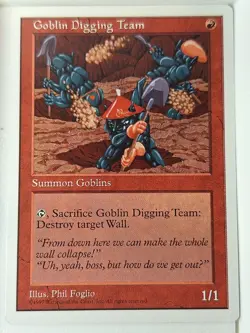 Goblin Digging Team - 5th Edition Core Set - Magic the Gathering MTG Nice! - Image 1