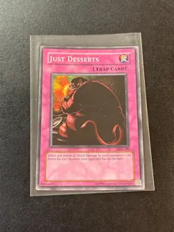 1996 Vintage Yu-Gi-Oh! Just Desserts Trap Card SDK-040 - Image 1