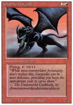 MTG - Granite Gargoyle - 3rd Edition (Revised) - MP, English Magic FLAT RATE SHI - Image 1