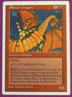 Shivan Dragon MTG Core Set 5th Edition Regular - Image 1