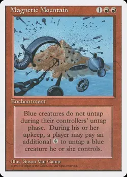Magnetic Mountain LP 4th Fourth Edition Red Enchantment Mtg Magic English - Image 1
