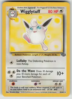 Wigglytuff 32/64 Rare Jungle Pokemon Lightly Played - Image 1