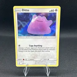 Pokemon TCG Ditto 17/18 Detective Pikachu Holo NM - Image 1