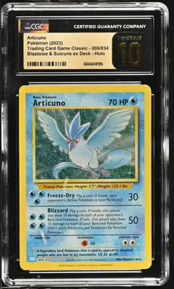 Pokemon - Aritcuno 009 - Trading Card Game Classic - CGC PRISTINE 10 - Image 1
