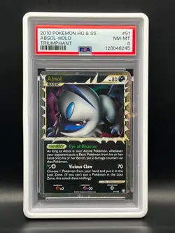 Absol Prime #91 Ultra Rare Holo- Pokemon 2010 Heartgold & Soulsilver- PSA 8 - Image 1