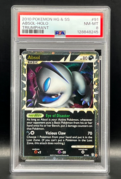 Absol Prime #91 Ultra Rare Holo- Pokemon 2010 Heartgold & Soulsilver- PSA 8 - Image 2