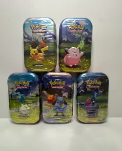 Pokemon Ascended Heroes Mini Tin Complete Set of 5 Full Artwork (Factory Sealed) - Image 1