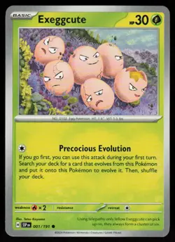 Exeggcute 001/191 Common Surging Sparks Pokemon Near Mint - Image 1