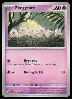 Exeggcute 023/091 Common Paldean Fates Pokemon Near Mint - Image 1