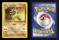 Sandslash 41/62 Fossil Unlimited MP Pokemon - Image 3