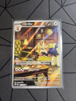 Pokemon White Flare Illustration Rare Herdier 155/086 Pokemon TCG NM MINT - Image 1