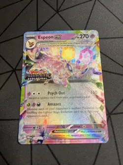 Pokemon Espeon ex 034/131 Prismatic Evolutions Promo Holo 270 HP Stage 1 2025 - Image 1