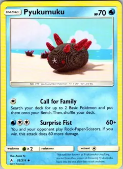 Pyukumuku 53/214 Unbroken Bonds Pokemon Near Mint - Image 1