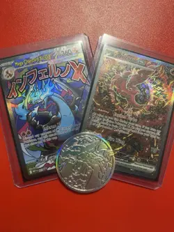 Pokemon TCG MEP Mega Charizard X EX 023 Oricorio GX 024 Holo Full Art Promo - Image 1