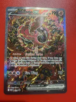 Pokemon TCG MEP Mega Charizard X EX 023 Oricorio GX 024 Holo Full Art Promo - Image 5