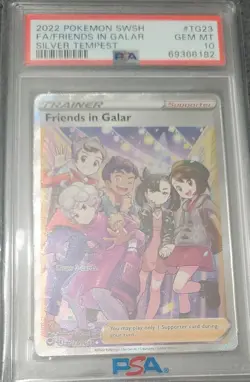Friends in Galar TG23/TG30 Pokemon Silver Tempest Marnie PSA 10 Gem Mint - Image 1