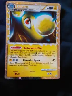 Lanturn Prime Unleashed Holo Card 86/95 Rare Pokemon TCG - Image 1