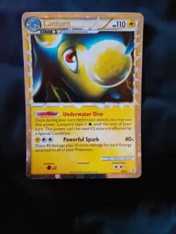 Lanturn Prime Unleashed Holo Card 86/95 Rare Pokemon TCG - Image 2