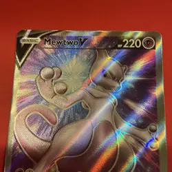 2022 Pokemon SWSH Black Star Promo Mewtwo V #SWSH229 Full Art Holo NM SHIPS FAST - Image 3
