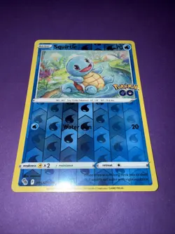 Squirtle 015/078 Common Pokemon GO Pokemon Reverse Holo - Image 1