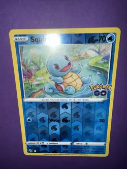 Squirtle 015/078 Common Pokemon GO Pokemon Reverse Holo - Image 2