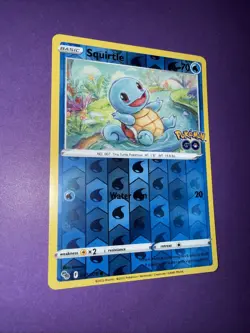 Squirtle 015/078 Common Pokemon GO Pokemon Reverse Holo - Image 4