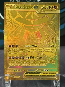 Pokemon Mega Zygarde EX Perfect Order #124/088 Mega Hyper Rare Near Mint - Image 1