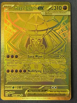 Pokemon Mega Zygarde EX Perfect Order #124/088 Mega Hyper Rare Near Mint - Image 2