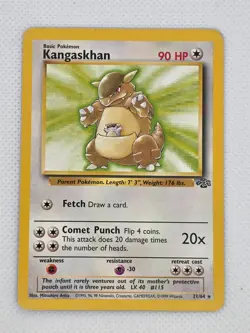 Pokemon TCG Kangaskhan 21/64 Rare Unlimited Jungle HP - Image 1