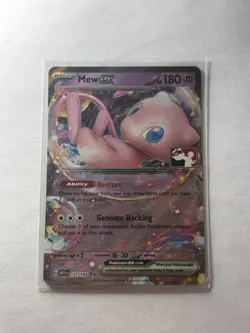 Pokemon Mew EX TCG Scarlet & Violet 151/165 Stamped Play Prize Pack Promo - Image 1