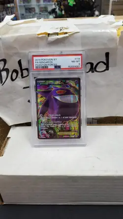 2014 GENGAR EX FULL ART XY PHANTOM FORCES POKEMON TCG PSA 8 NEAR MINT-MINT #114 - Image 1