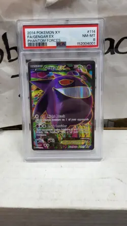 2014 GENGAR EX FULL ART XY PHANTOM FORCES POKEMON TCG PSA 8 NEAR MINT-MINT #114 - Image 2