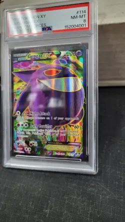 2014 GENGAR EX FULL ART XY PHANTOM FORCES POKEMON TCG PSA 8 NEAR MINT-MINT #114 - Image 3