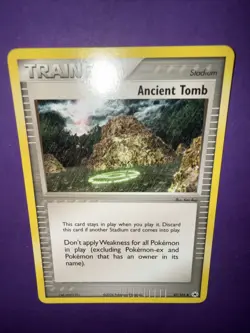 Ancient Tomb VINTAGE Uncommon Trainer Pokemon TCG 2004 EX Hidden Legends 87/101 - Image 2