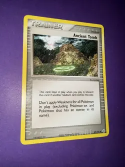 Ancient Tomb VINTAGE Uncommon Trainer Pokemon TCG 2004 EX Hidden Legends 87/101 - Image 4