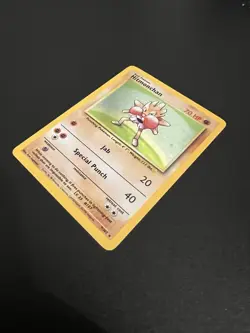 Hitmonchan 7/102 Base Set Unlimited 1999 Pokemon Card Holo Rare NM - Image 3