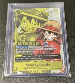 Monkey D Luffy P-106 Winner Foil Promo One Piece Card 2026 - Image 1