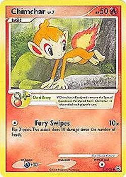 Pokemon Majestic Dawn- Chimchar Card 57/100 - Image 1
