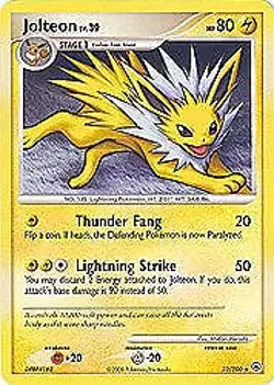Pokemon Majestic Dawn- Jolteon (Rare) Card 23/100 - Image 1