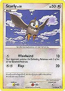 Pokemon Majestic Dawn- Starly Card 75/100 - Image 1