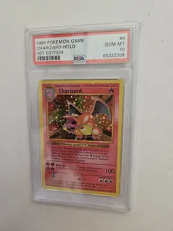 2000 POKEMON BASE 1ST EDITION - CHARIZARD HOLO PSA 10 MT CARTA CARD 05222308 - Image 1