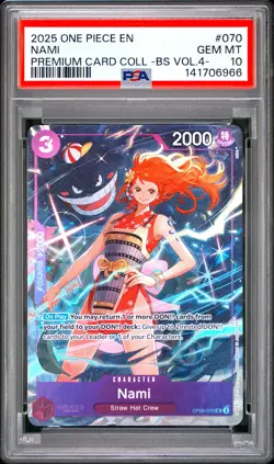 Nami PSA10 2025 One Piece Premium Card Collection -Best Selection Vol.4 - #070 - Image 1