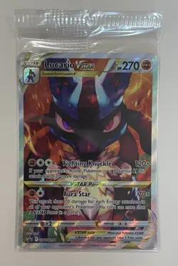 Lucario VSTAR SWSH291 SWSH: Sword & Shield Promo Cards Holo (SEALED) - Image 3