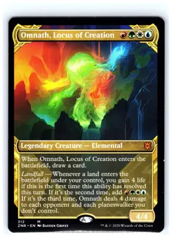 Omnath, Locus of Creation (Showcase) 312 Zendikar Rising Magic: The Gathering NM - Image 1