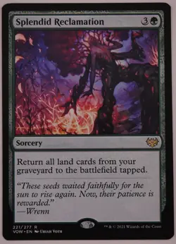 Splendid Reclamation MTG VOW 221 Land Graveyard Ramp Recovery - Image 1