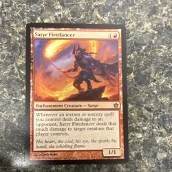 Magic: The Gathering Satyr Firedancer Born of Gods Rare Creature 108/165 - Image 1