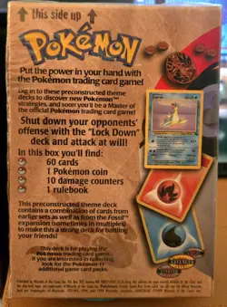 Pokemon TCG LOCKDOWN FACTORY SEALED Theme Deck Base Set 1999 WOTC - Image 2